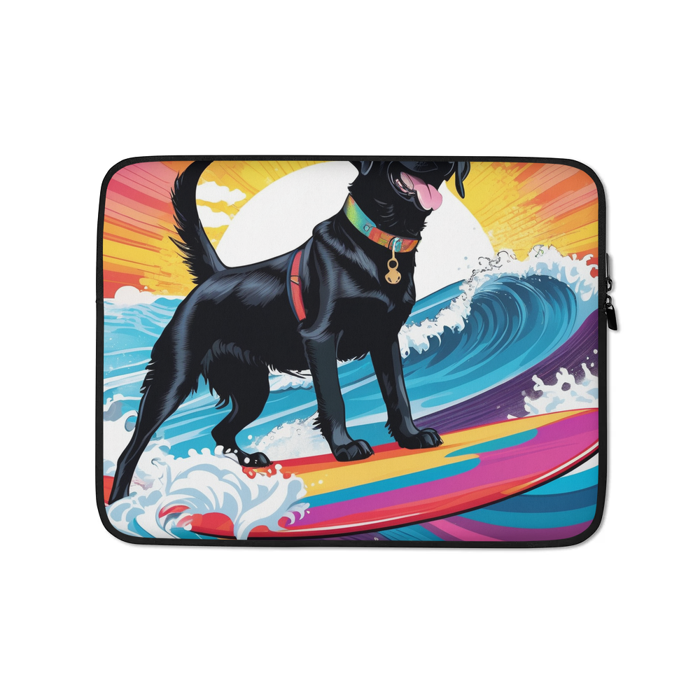 PugMug Custom Black Labrador Retriever Laptop Sleeve