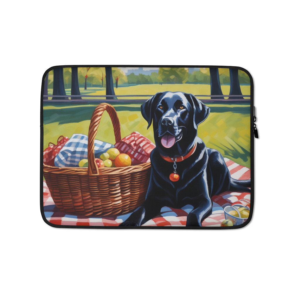 PugMug Custom Black Labrador Retriever Laptop Sleeve