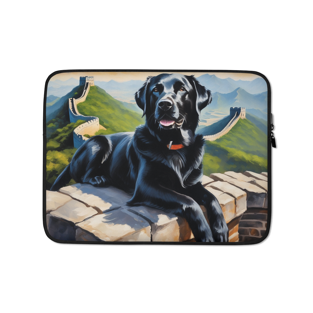 PugMug Custom Black Labrador Retriever Laptop Sleeve