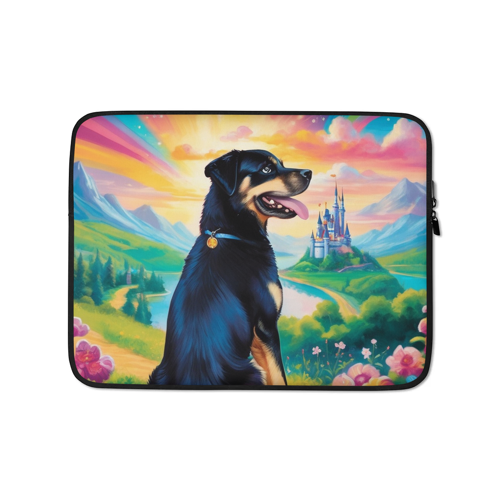 PugMug Custom Blue Laptop Sleeve