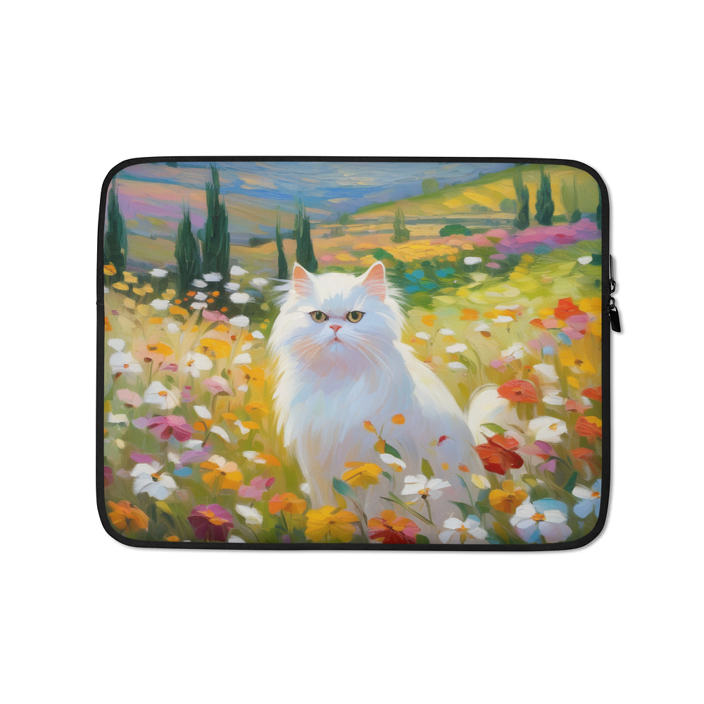 PugMug Custom White Persian Cat Laptop Sleeve
