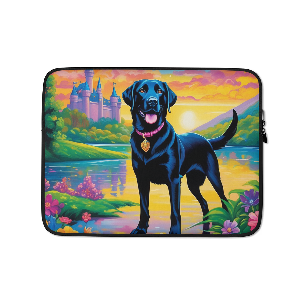 PugMug Custom Black Labrador Retriever Laptop Sleeve