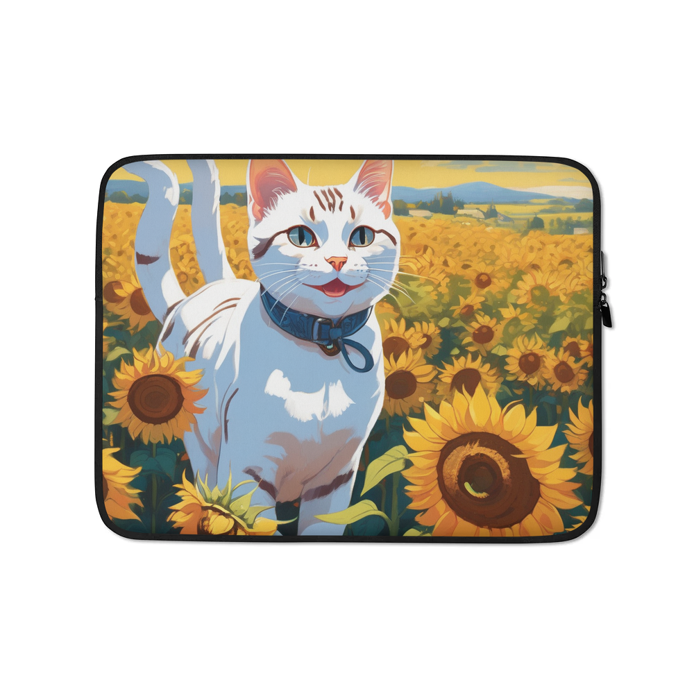 PugMug Custom White American Shorthair Cat Laptop Sleeve