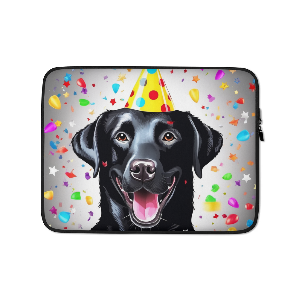 PugMug Custom Black Labrador Retriever Laptop Sleeve