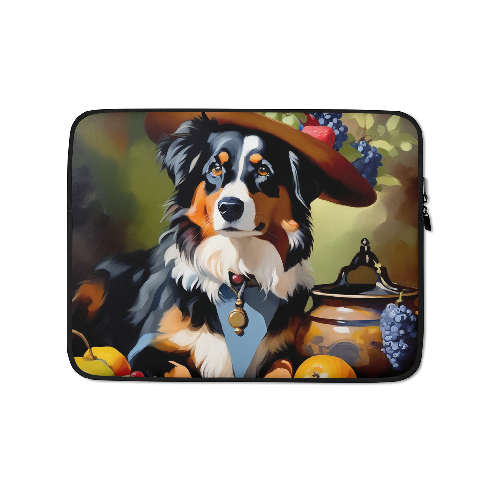 PugMug Custom Miniature American Shepherd Laptop Sleeve