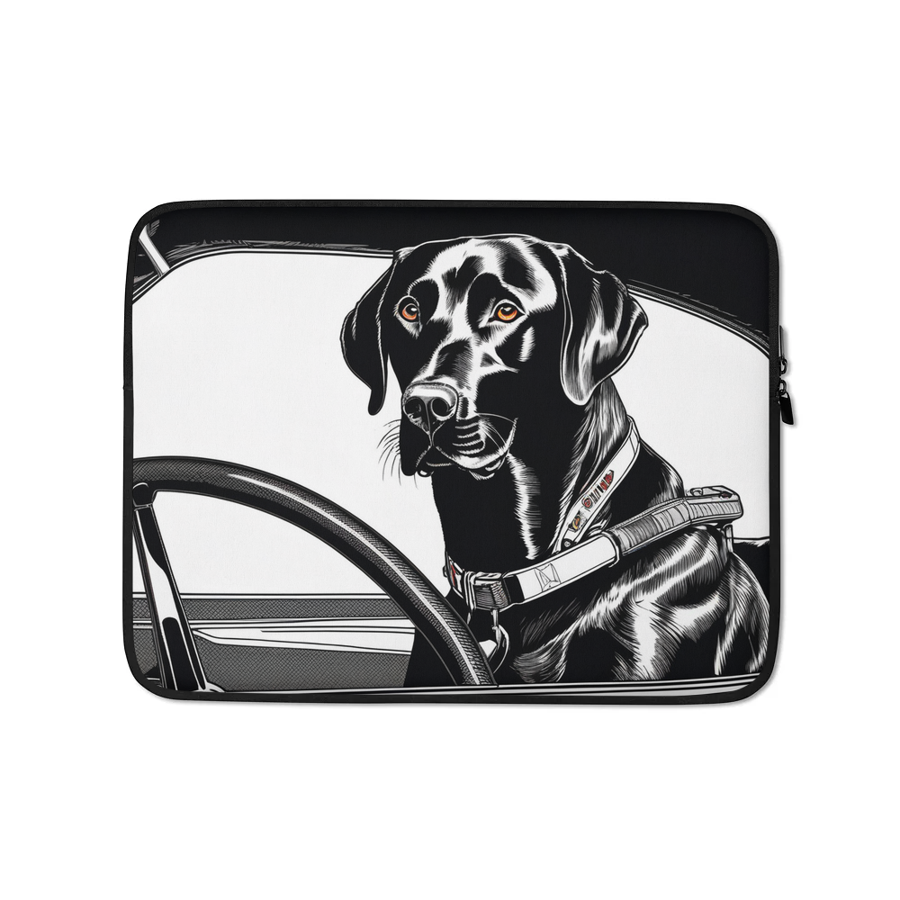 PugMug Custom Black Labrador Retriever Laptop Sleeve