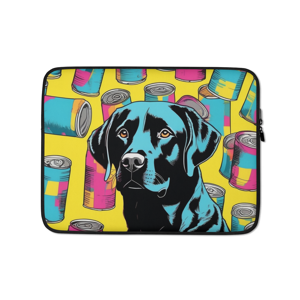 PugMug Custom Black Labrador Retriever Laptop Sleeve