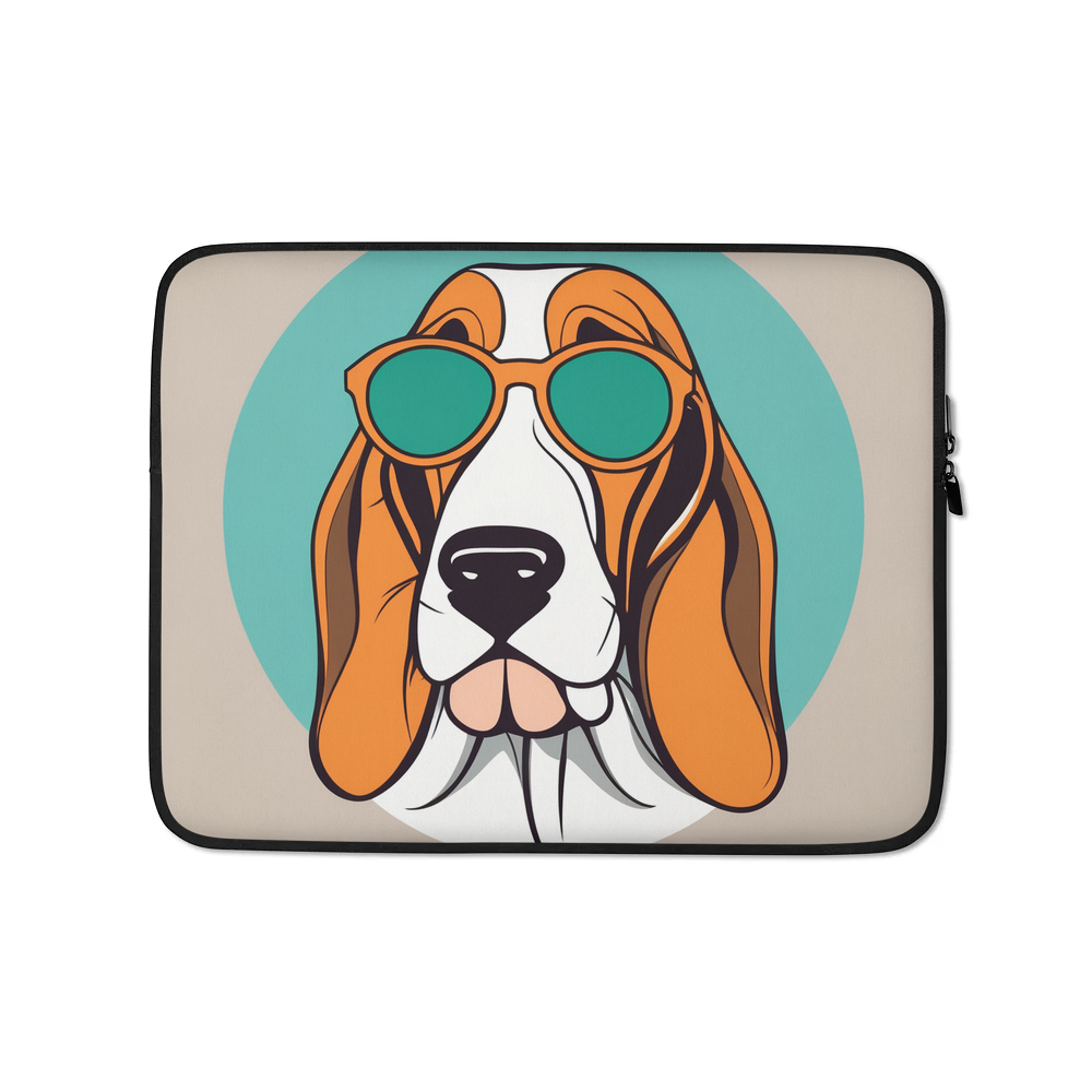 PugMug Custom Basset Hound Laptop Sleeve