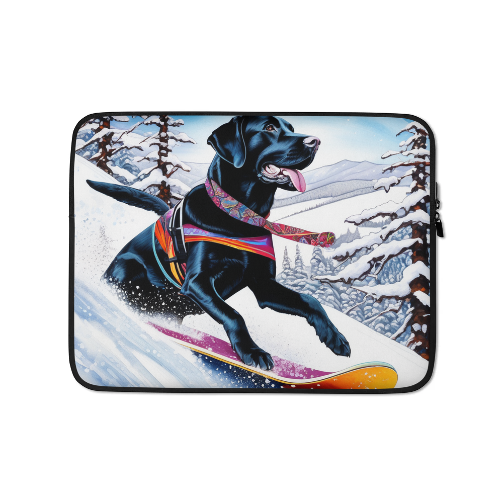 PugMug Custom Black Labrador Retriever Laptop Sleeve
