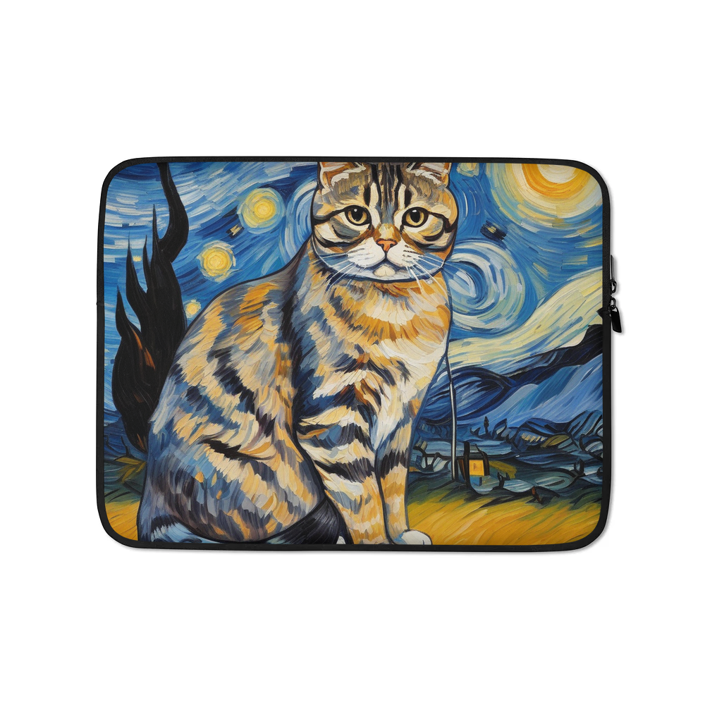 PugMug Custom Tabby Scottish Fold Cat Laptop Sleeve