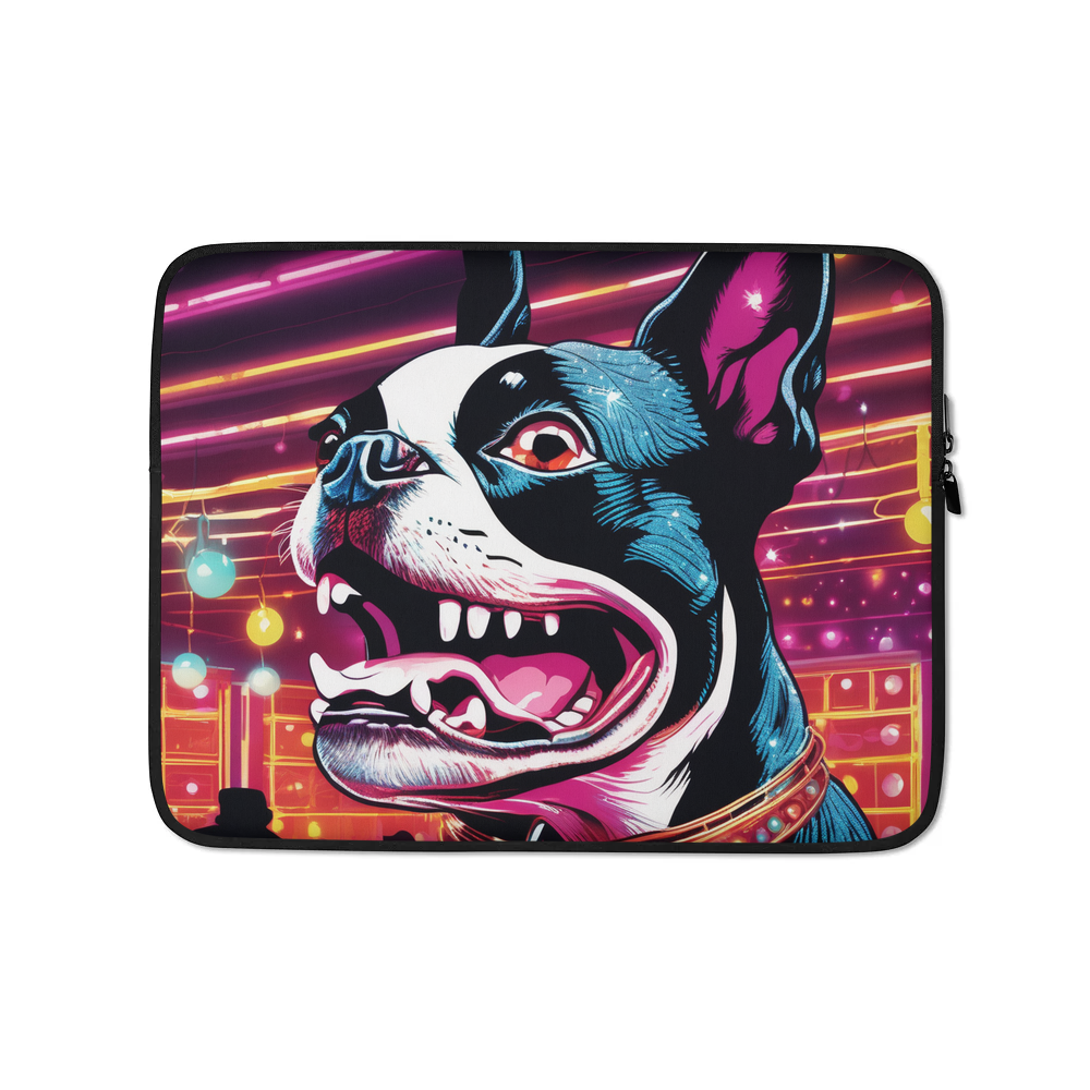 PugMug Custom Boston Terrier Laptop Sleeve