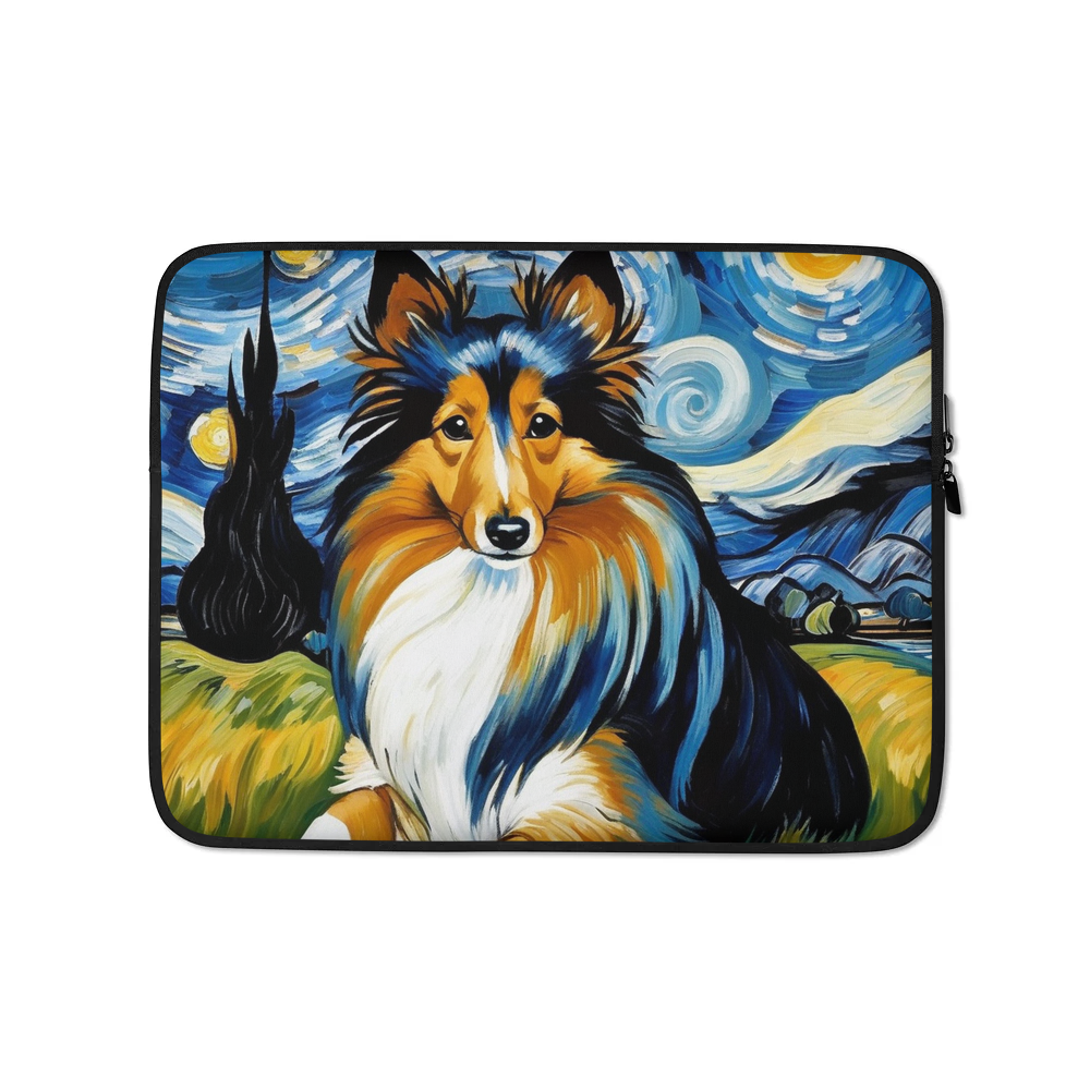 PugMug Custom Shetland Sheepdog Laptop Sleeve
