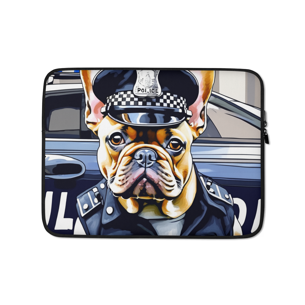 PugMug Custom Tan French Bulldog Laptop Sleeve