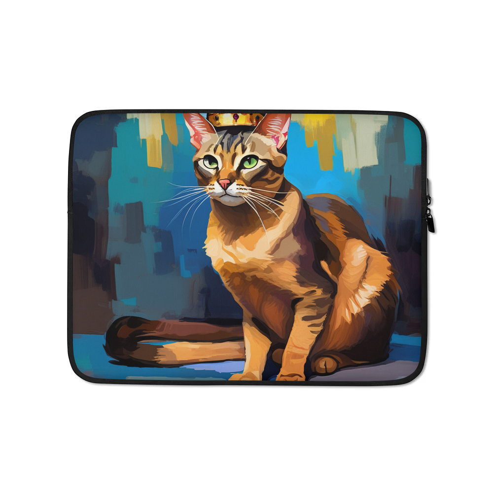 PugMug Custom Tabby Abyssinian Cat Laptop Sleeve
