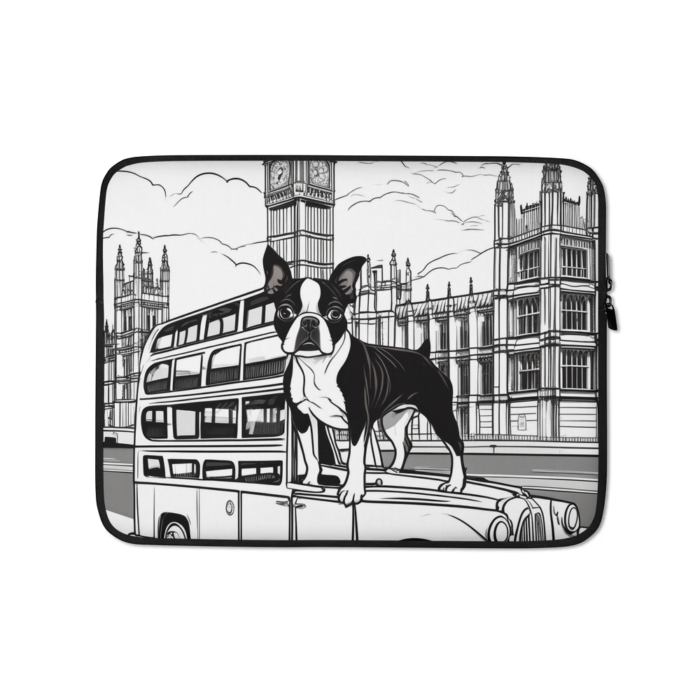PugMug Custom Boston Terrier Laptop Sleeve