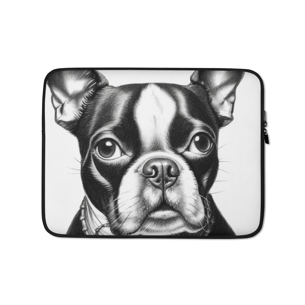 PugMug Custom Boston Terrier Laptop Sleeve