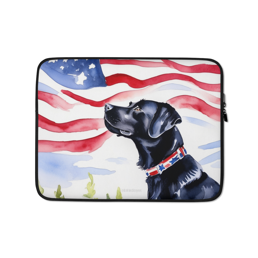 PugMug Custom Black Labrador Retriever Laptop Sleeve