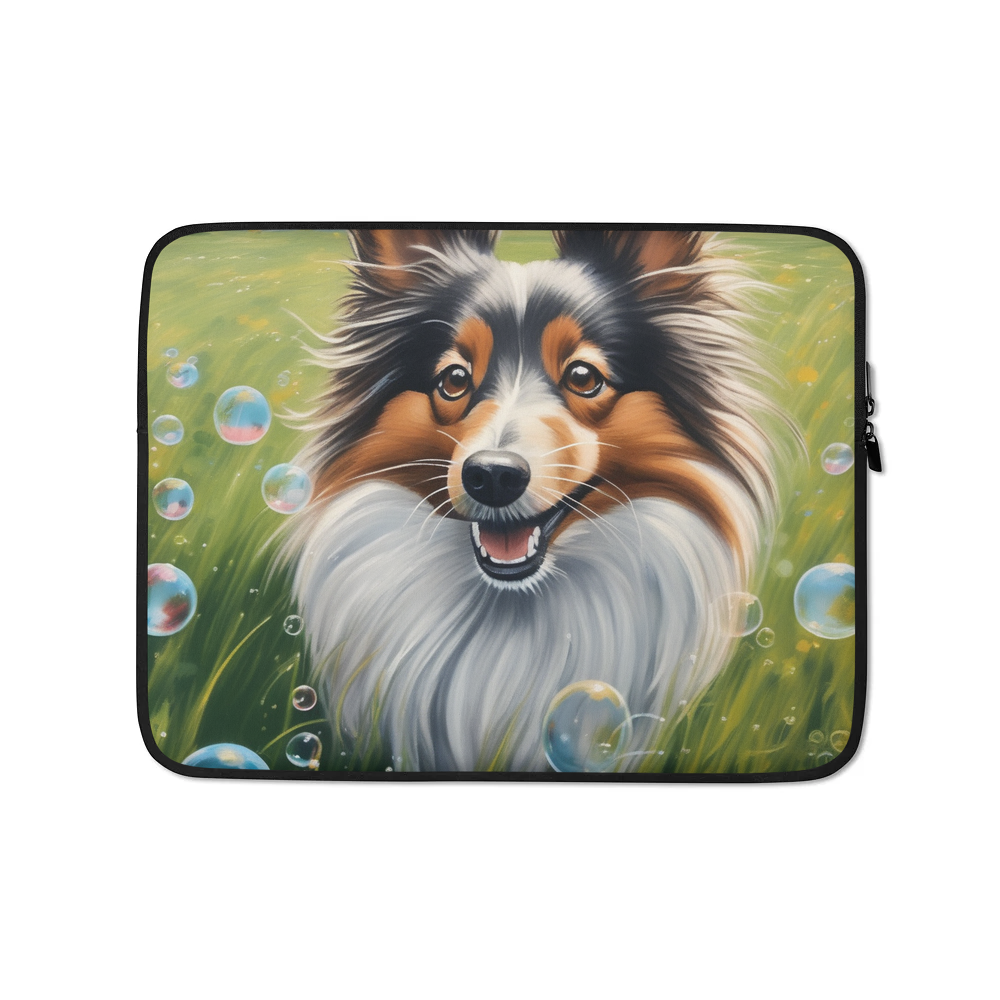 PugMug Custom Shetland Sheepdog Laptop Sleeve