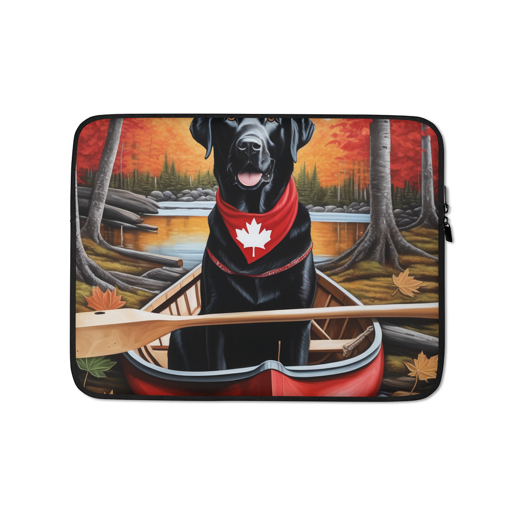 PugMug Custom Black Labrador Retriever Laptop Sleeve