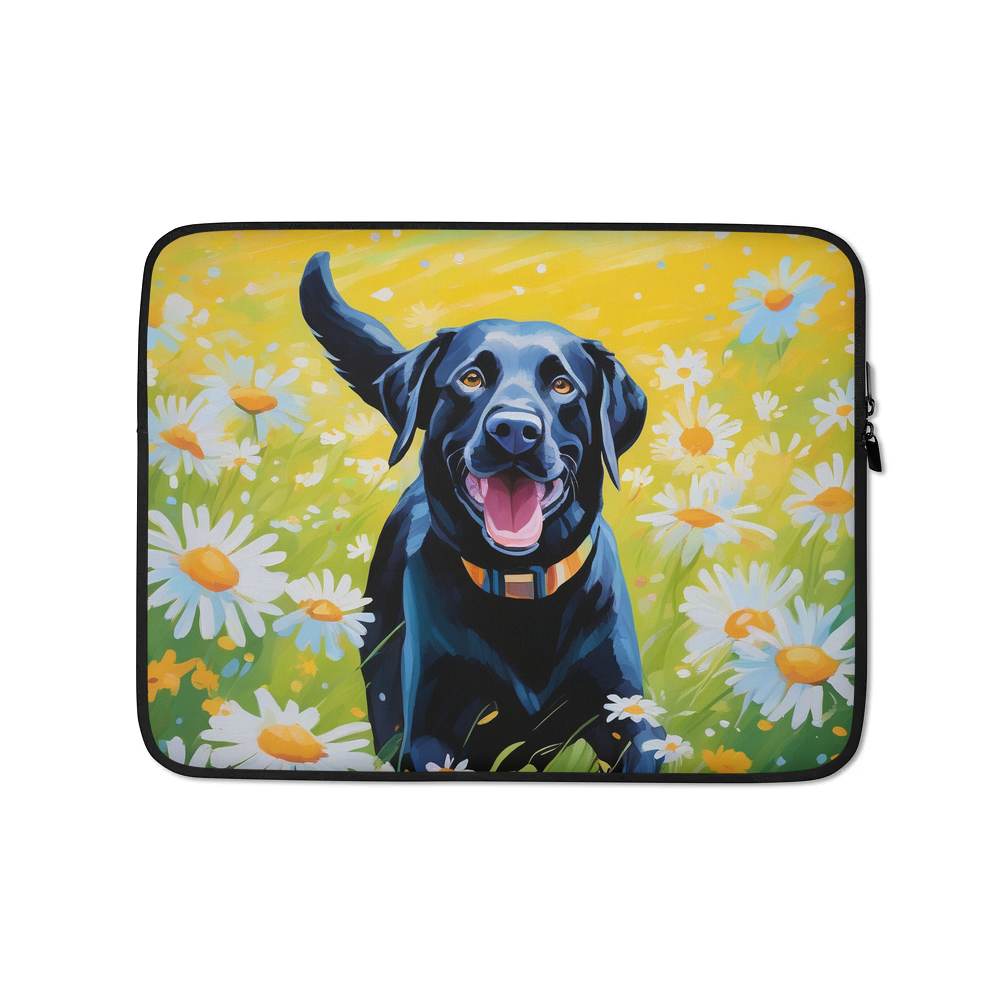 PugMug Custom Black Labrador Retriever Laptop Sleeve