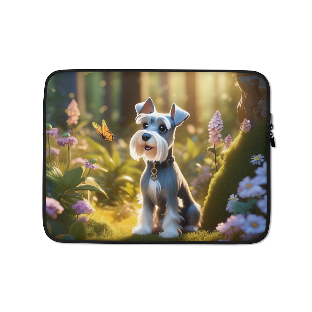 PugMug Custom Miniature Schnauzer Laptop Sleeve