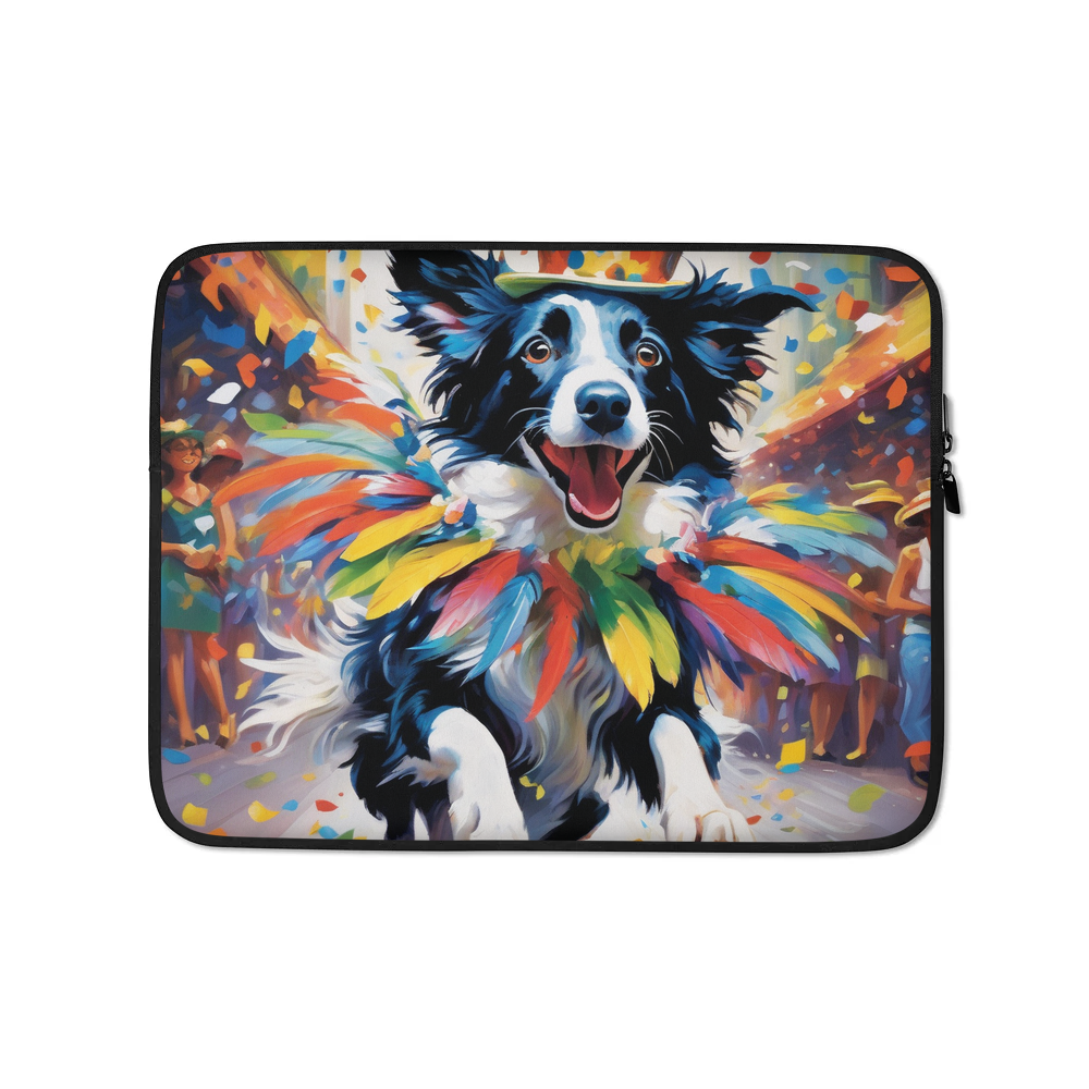 PugMug Custom Border Collie Laptop Sleeve
