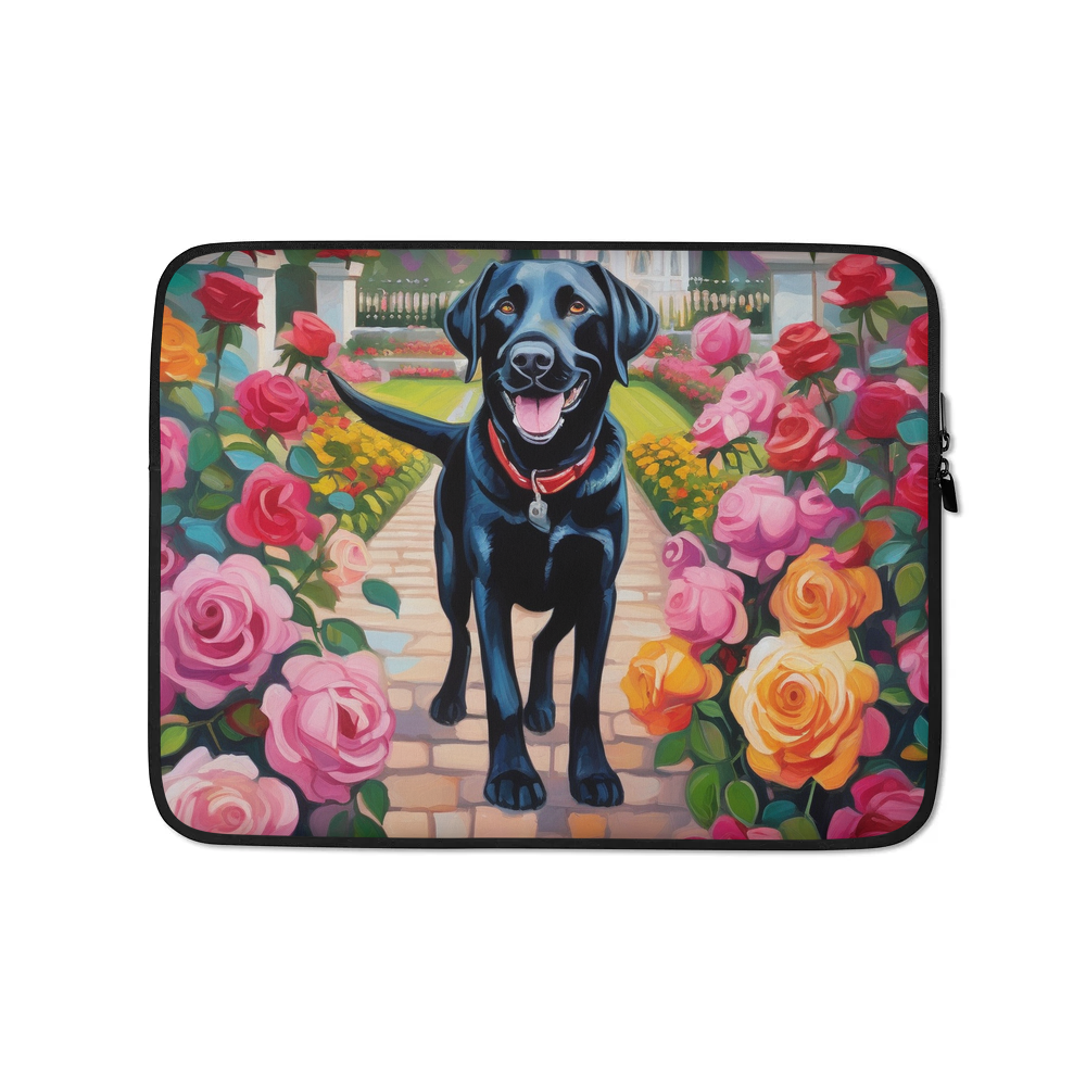 PugMug Custom Black Labrador Retriever Laptop Sleeve