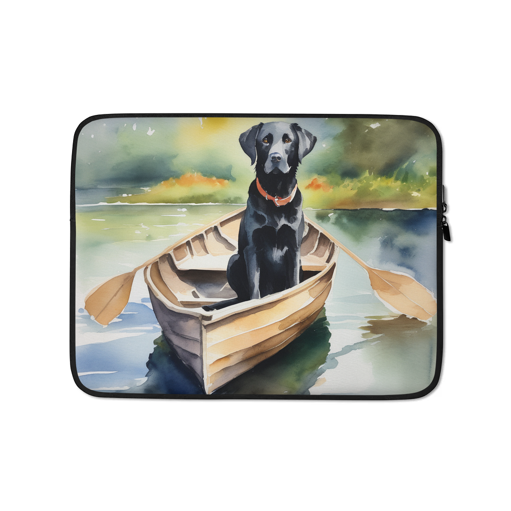 PugMug Custom Black Labrador Retriever Laptop Sleeve