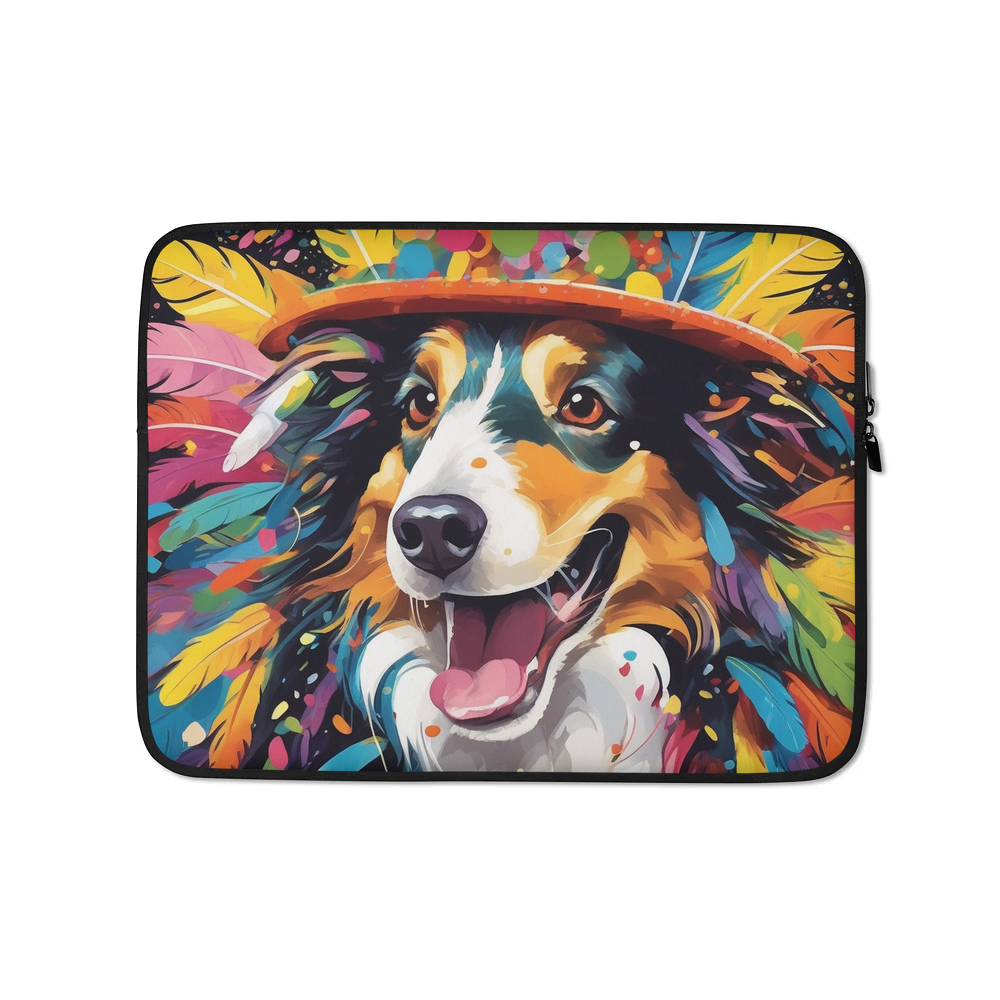 PugMug Custom Collie Laptop Sleeve