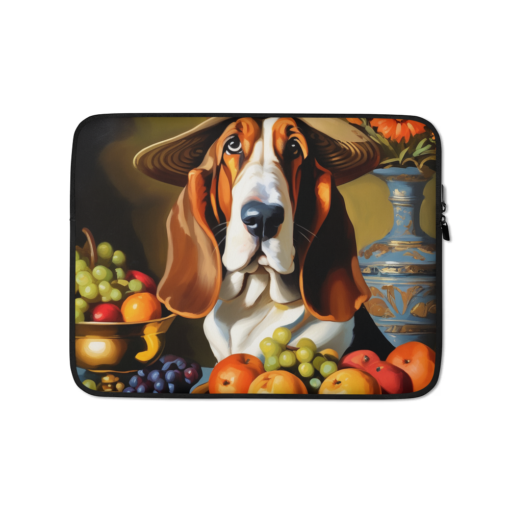 PugMug Custom Basset Hound Laptop Sleeve