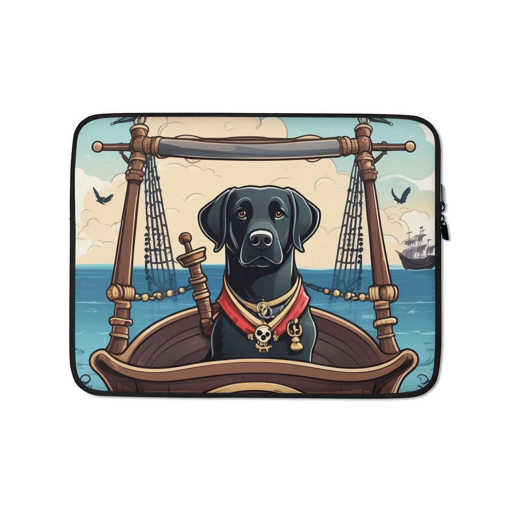 PugMug Custom Black Labrador Retriever Laptop Sleeve