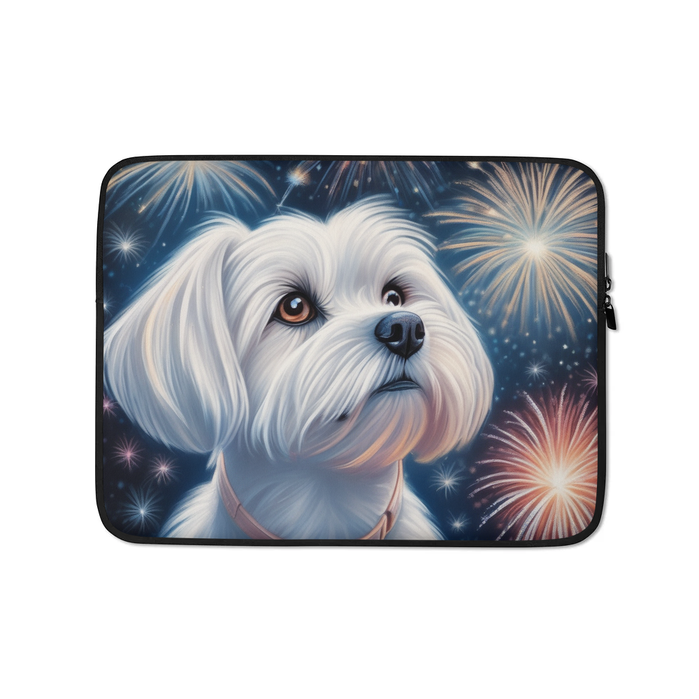 PugMug Custom Maltese Dog Laptop Sleeve