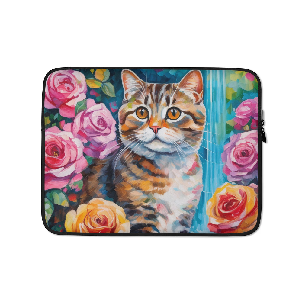 PugMug Custom Tabby Scottish Fold Cat Laptop Sleeve