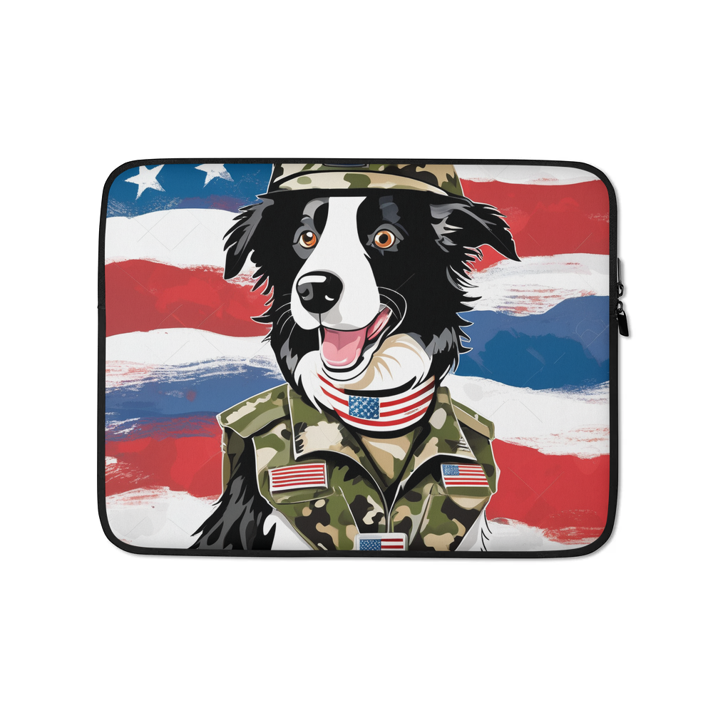 PugMug Custom Border Collie Laptop Sleeve