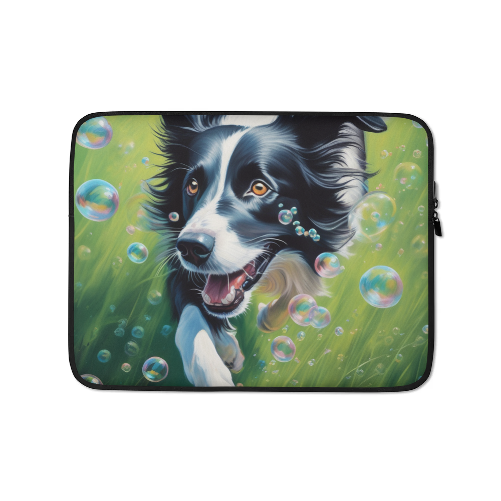 PugMug Custom Border Collie Laptop Sleeve