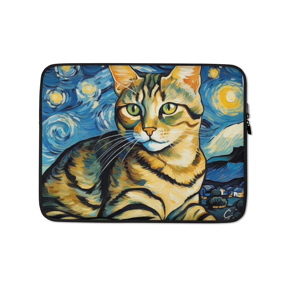 PugMug Custom Tabby Companion Cat Laptop Sleeve