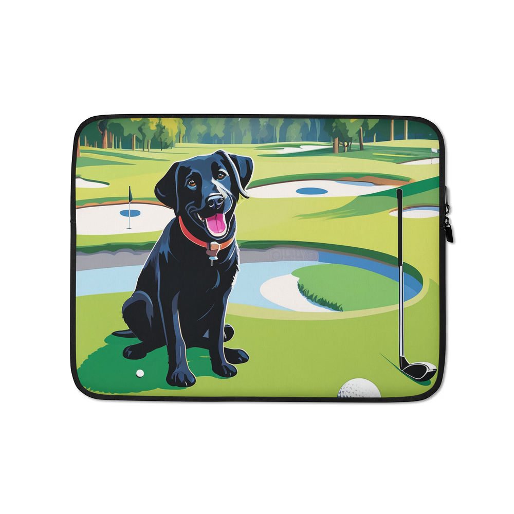 PugMug Custom Black Labrador Retriever Laptop Sleeve