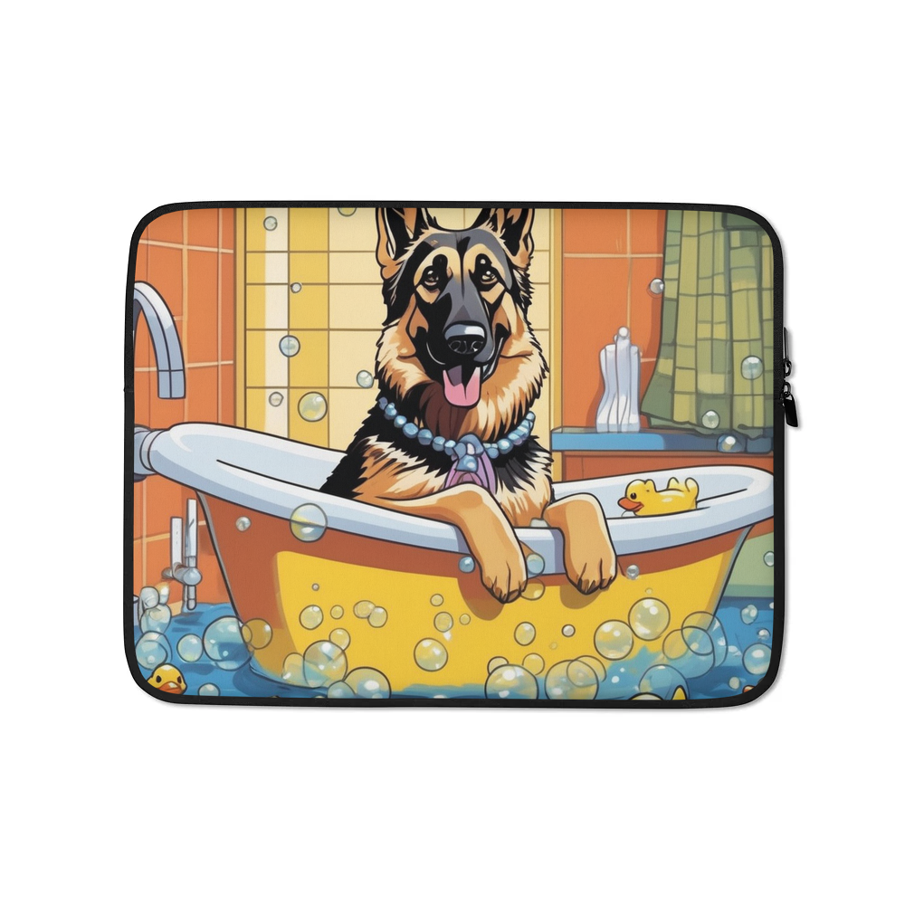 PugMug Custom German Shepherd Dog Laptop Sleeve