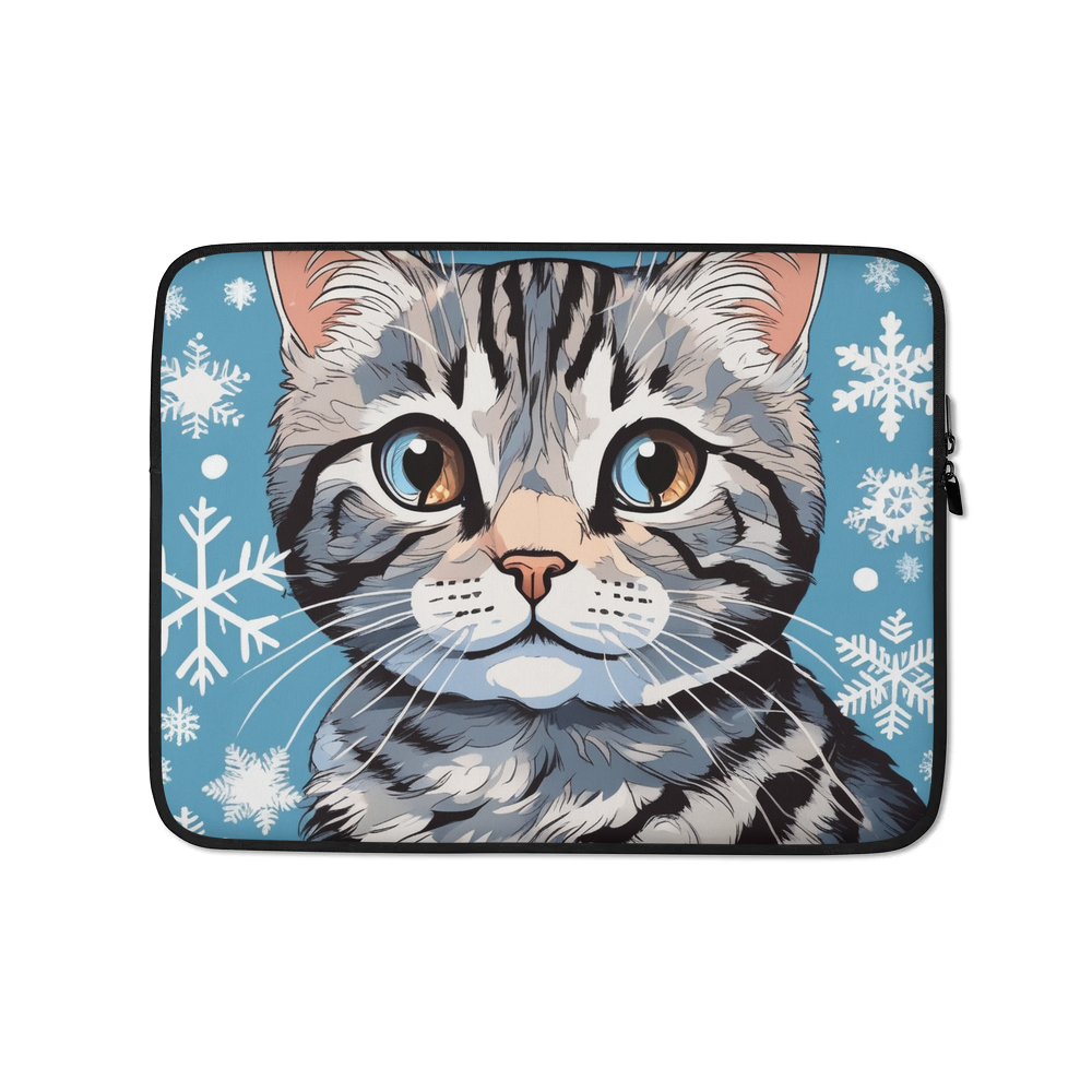 PugMug Custom Tabby Scottish Fold Cat Laptop Sleeve