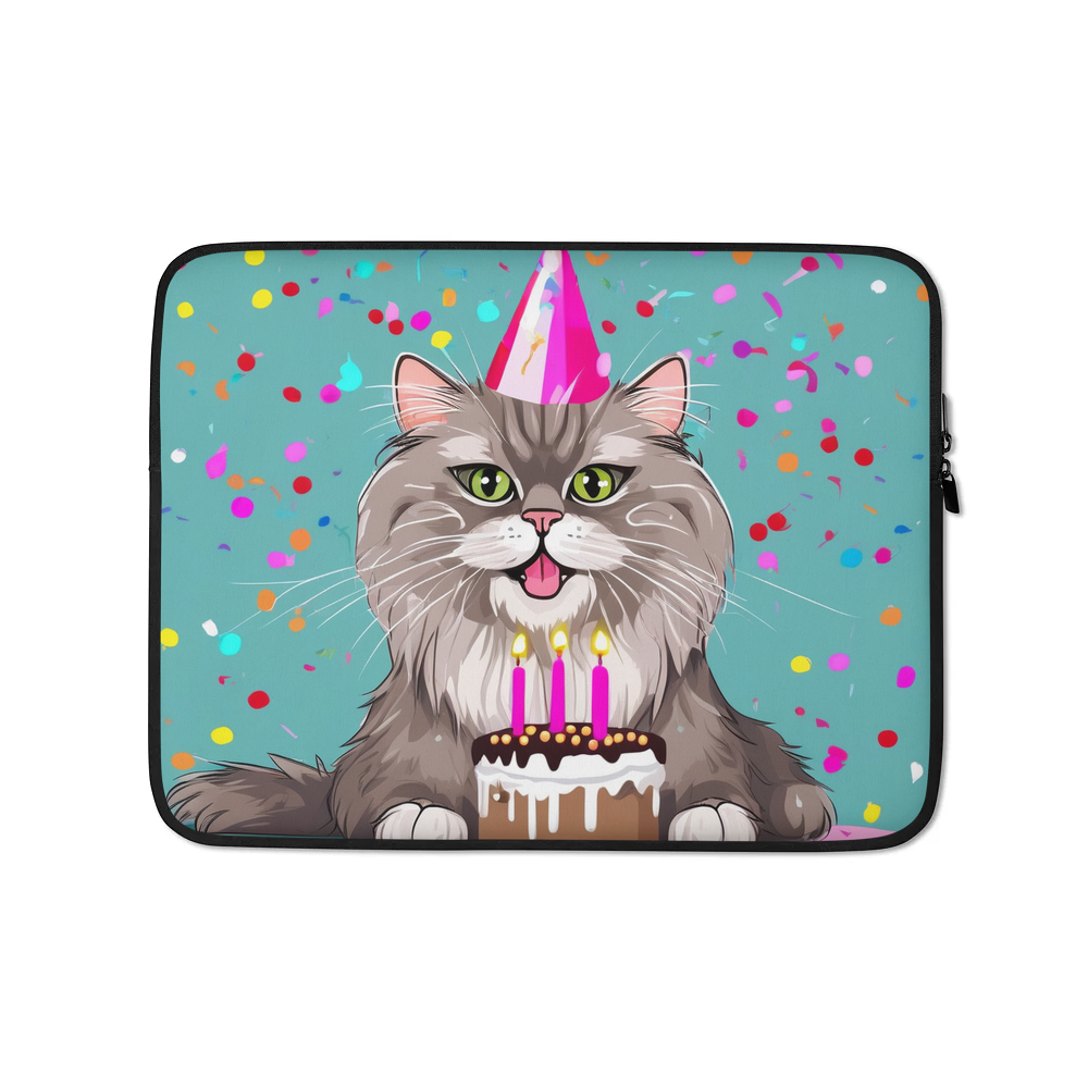 PugMug Custom Tabby Persian Cat Laptop Sleeve