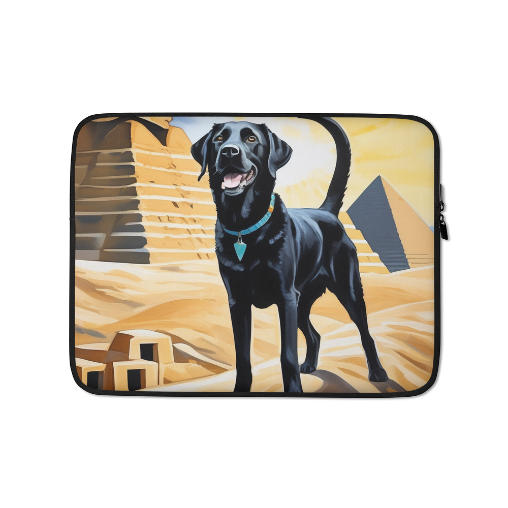 PugMug Custom Black Labrador Retriever Laptop Sleeve