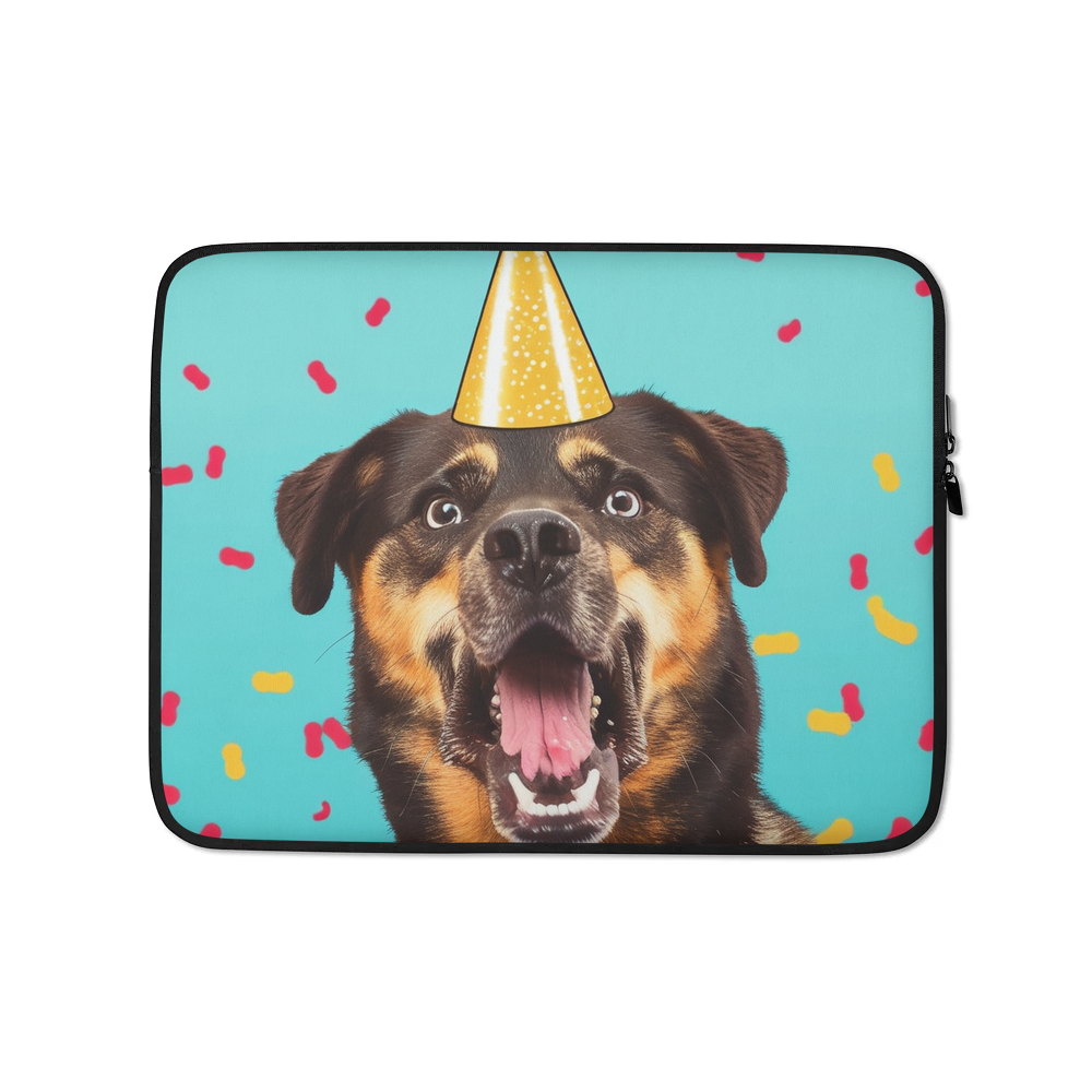 PugMug Custom Blue Laptop Sleeve