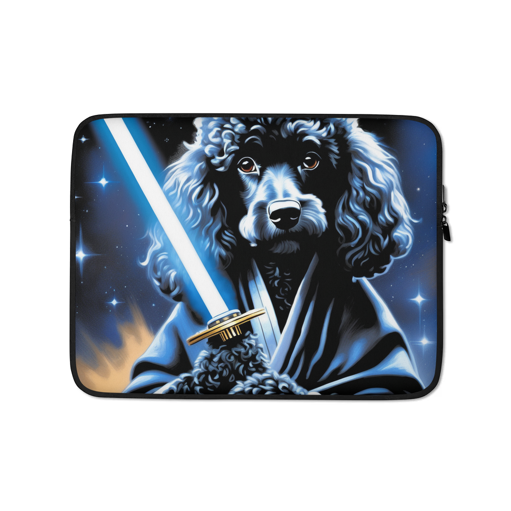 PugMug Custom Black Poodle Laptop Sleeve