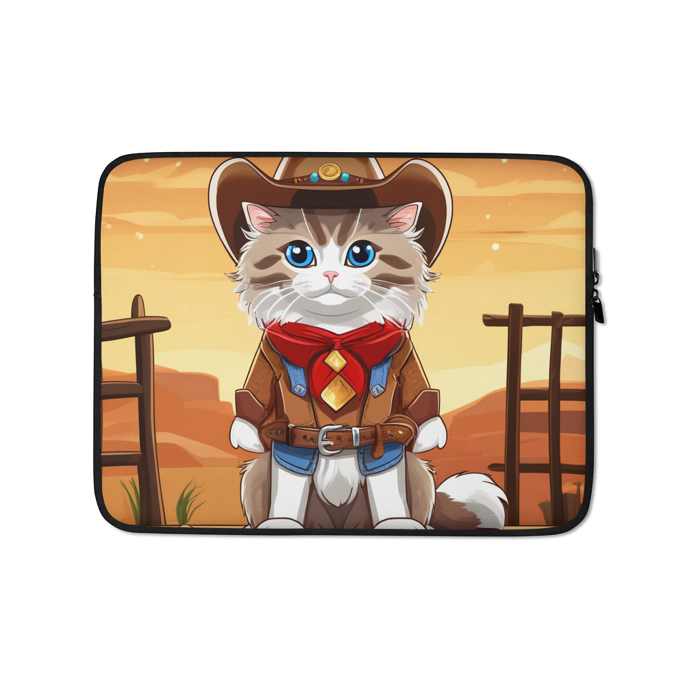 PugMug Custom Tabby Ragdoll Cat Laptop Sleeve