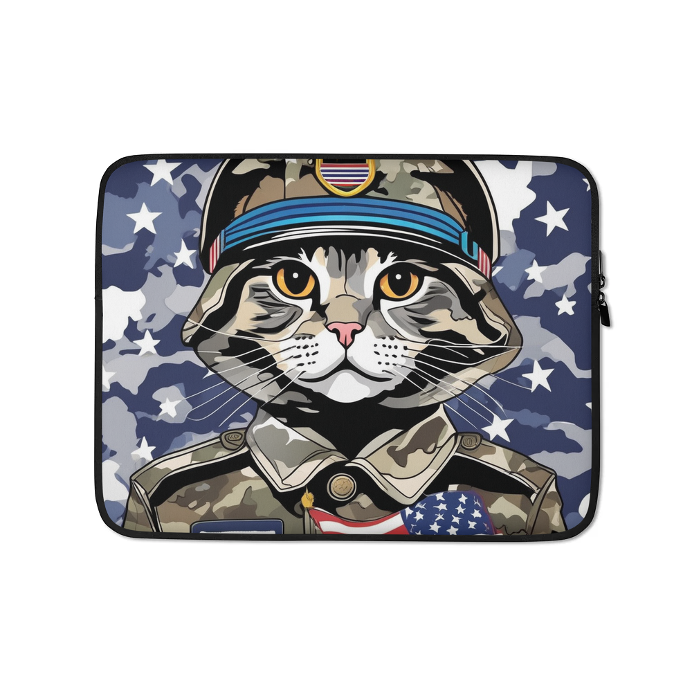 PugMug Custom Tabby Scottish Fold Cat Laptop Sleeve