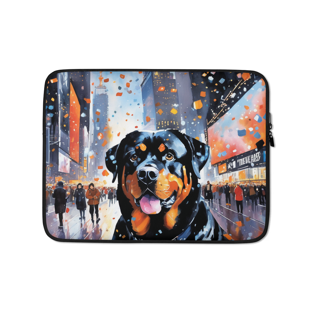 PugMug Custom Rottweiler Laptop Sleeve