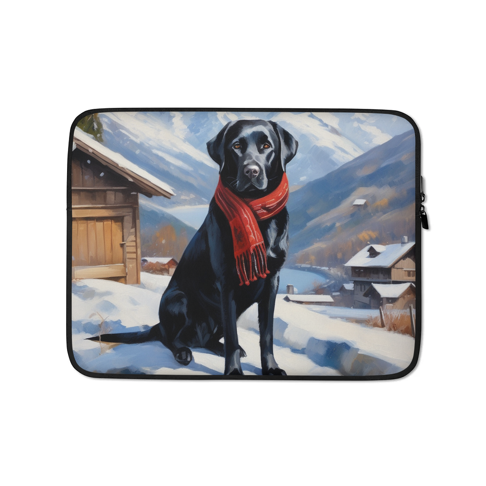 PugMug Custom Black Labrador Retriever Laptop Sleeve