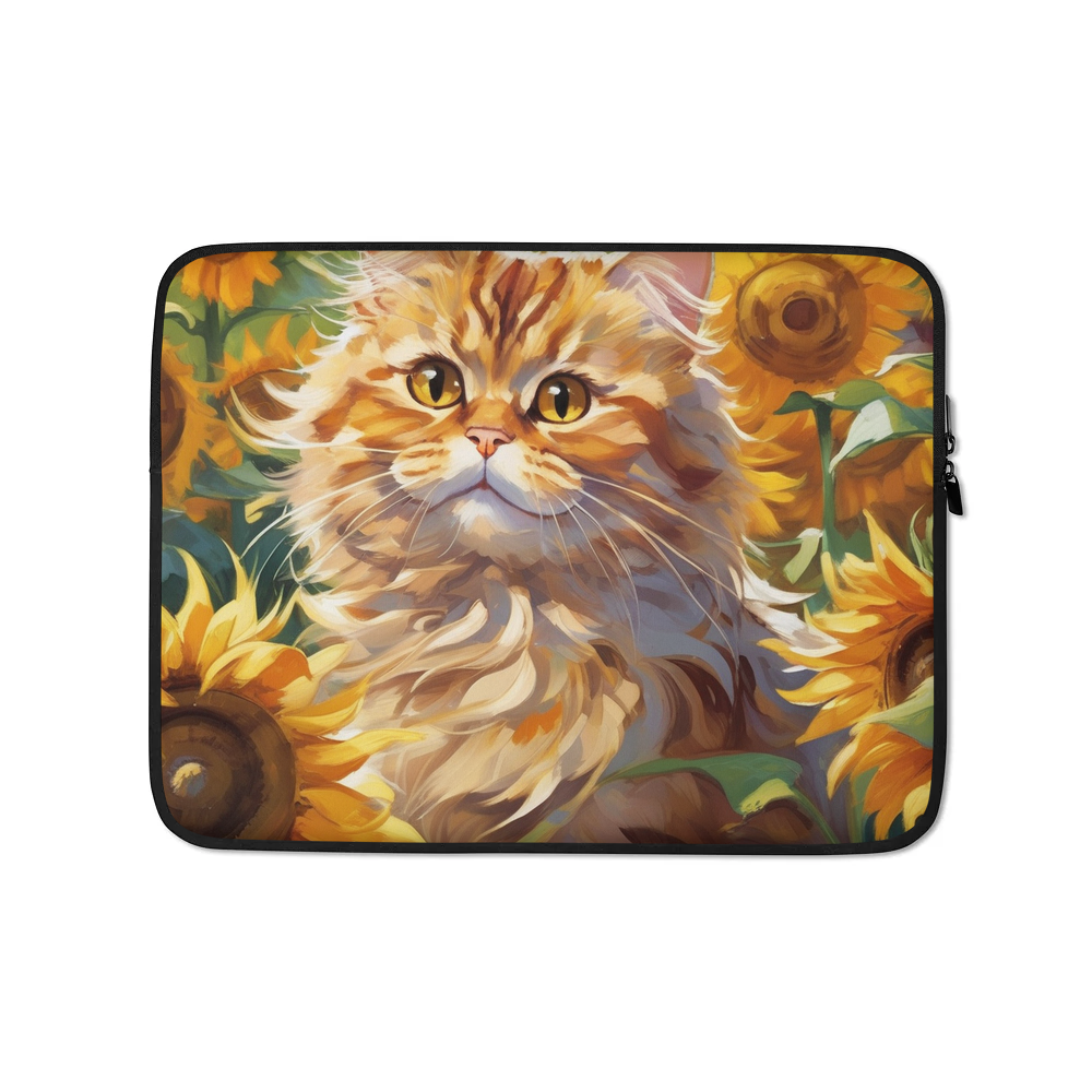 PugMug Custom Tabby Persian Cat Laptop Sleeve