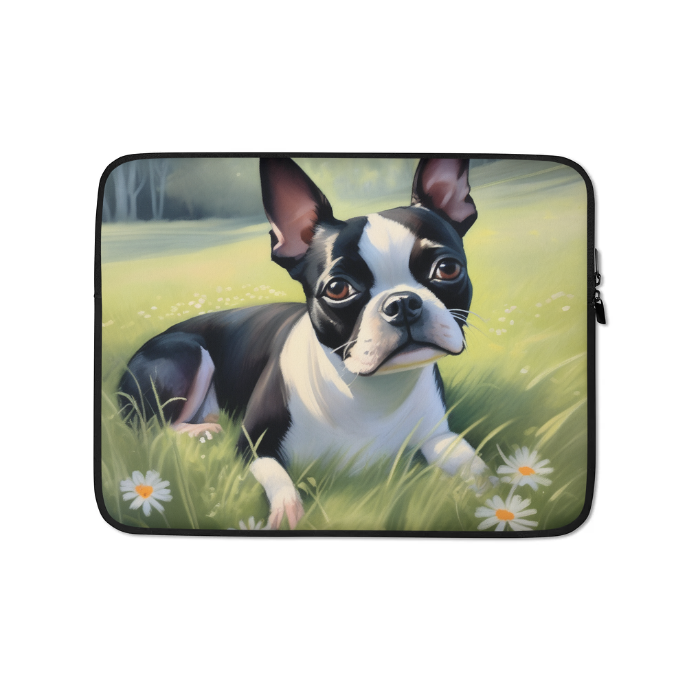 PugMug Custom Boston Terrier Laptop Sleeve