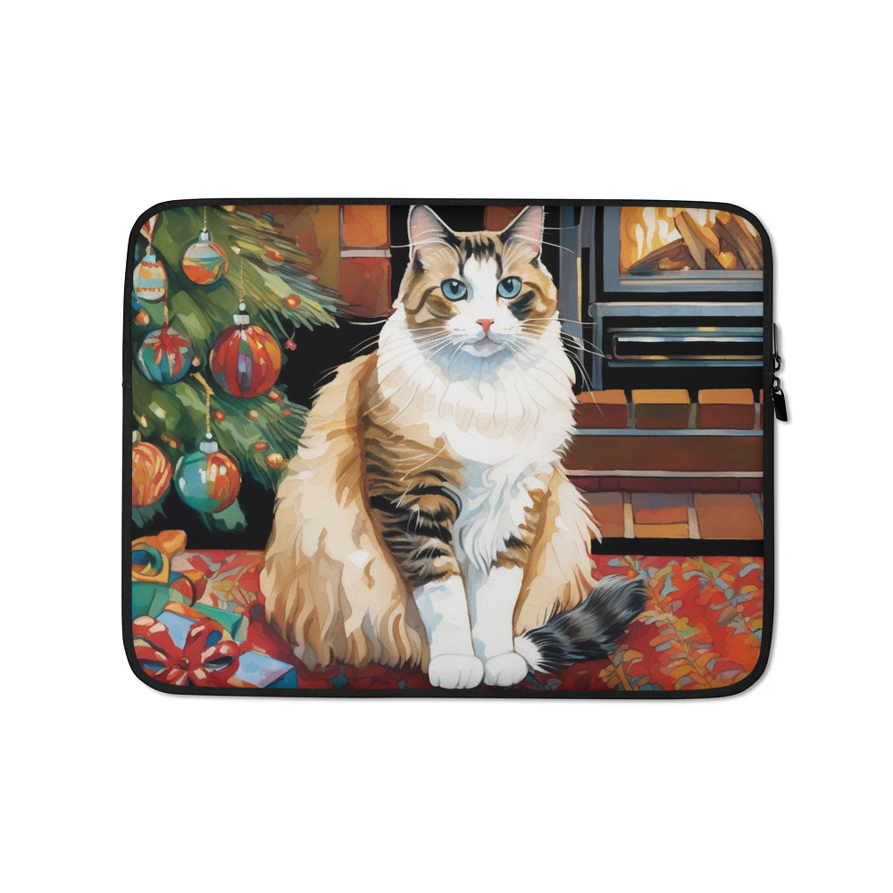 PugMug Custom Tabby Ragdoll Cat Laptop Sleeve